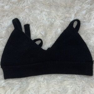 Wild Fable Black Knit Top